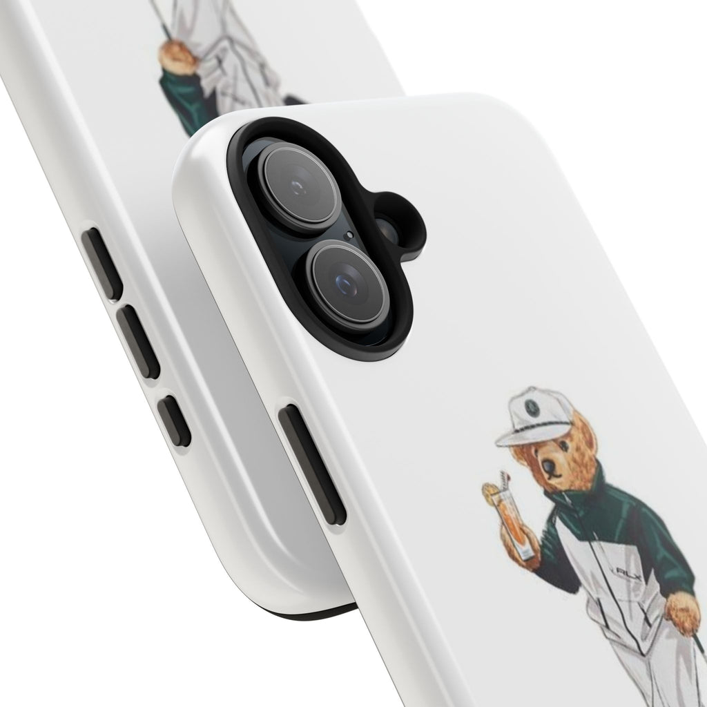 Tough Phone Case — Personalized Golf Bear Design