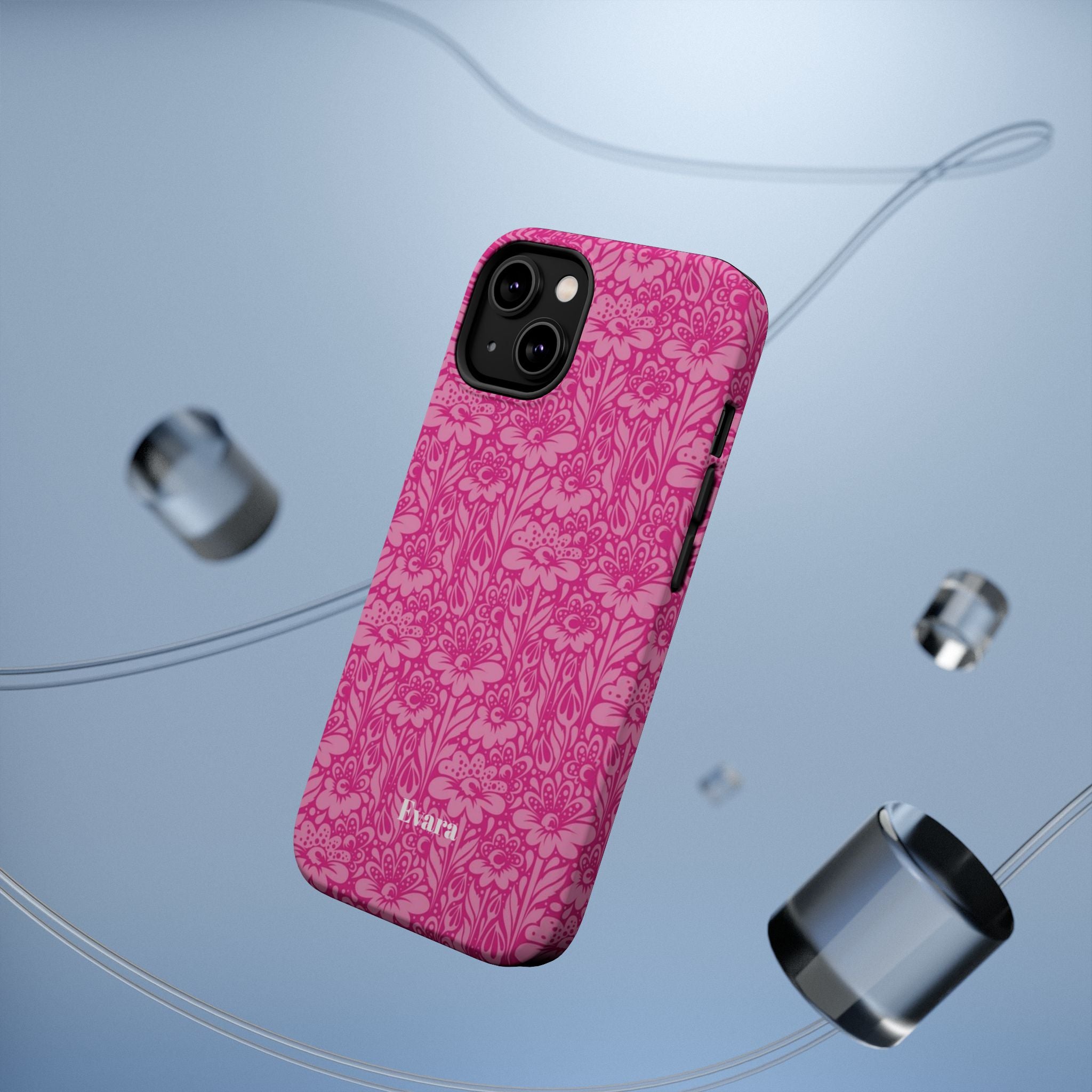 Pink Floral Phone Case- Magsafe