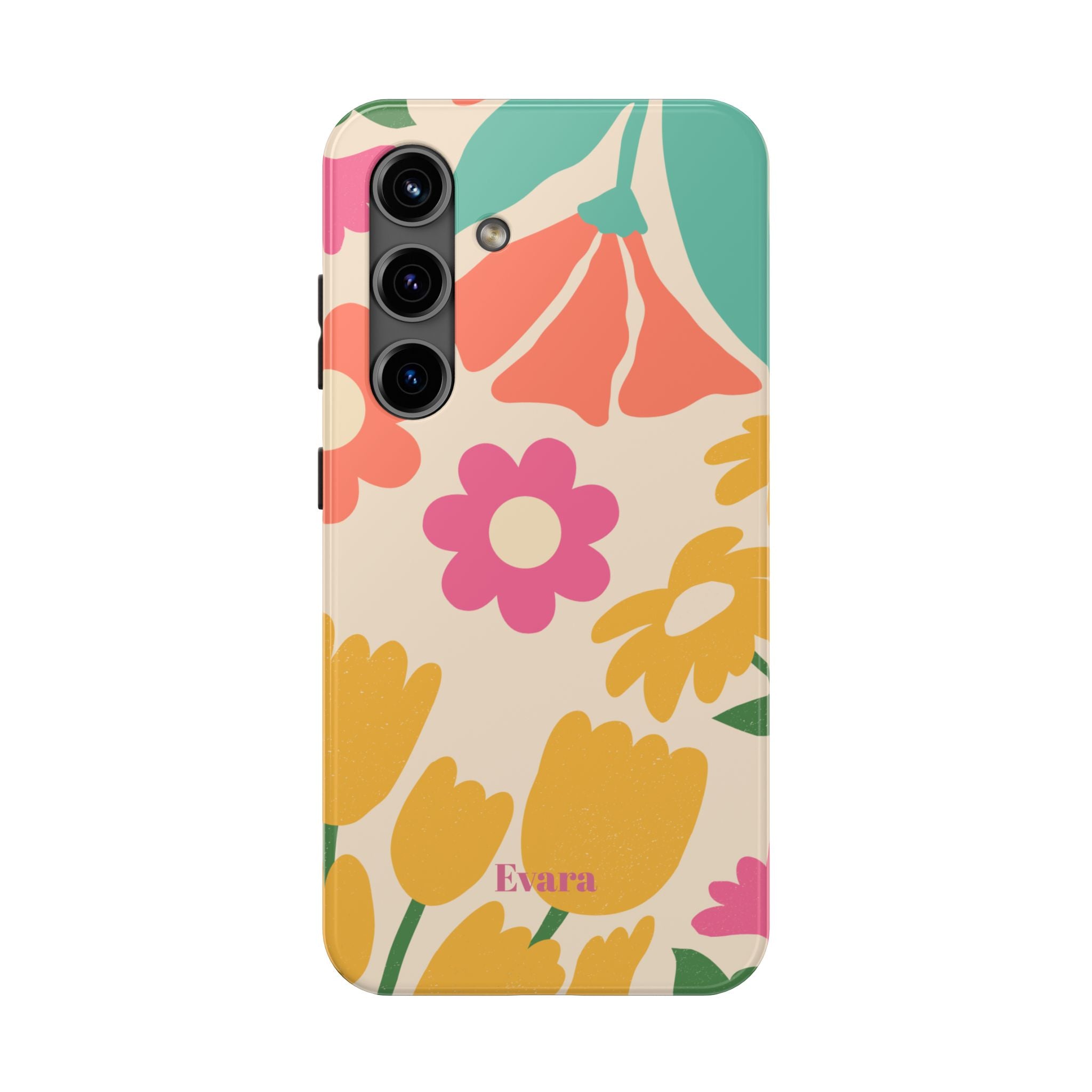 Yellow & Pink Vintage Flowers Phone Case