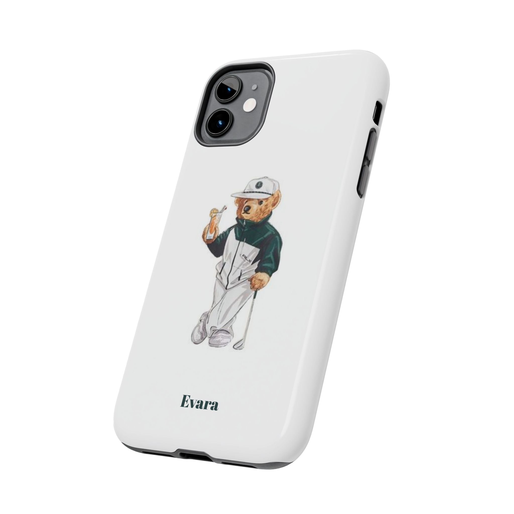 Tough Phone Case — Personalized Golf Bear Design