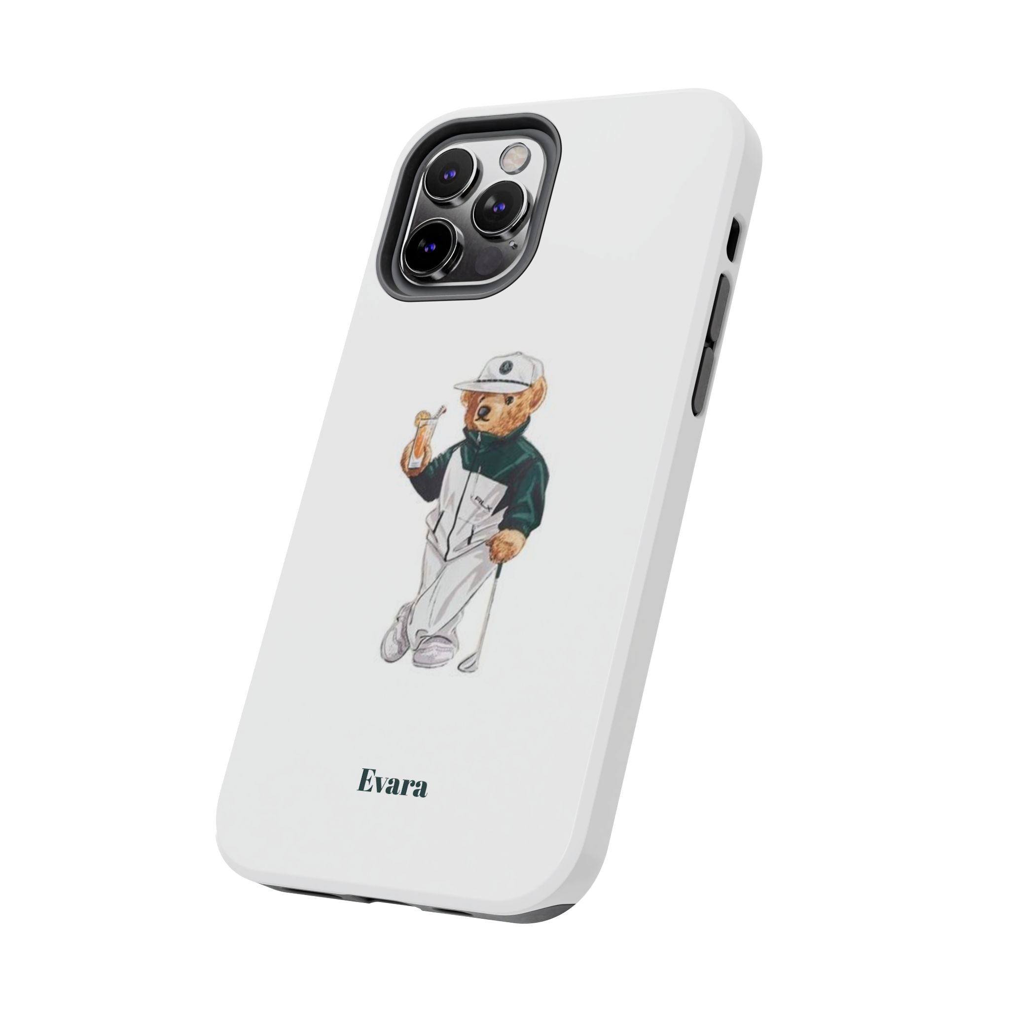Tough Phone Case — Personalized Golf Bear Design
