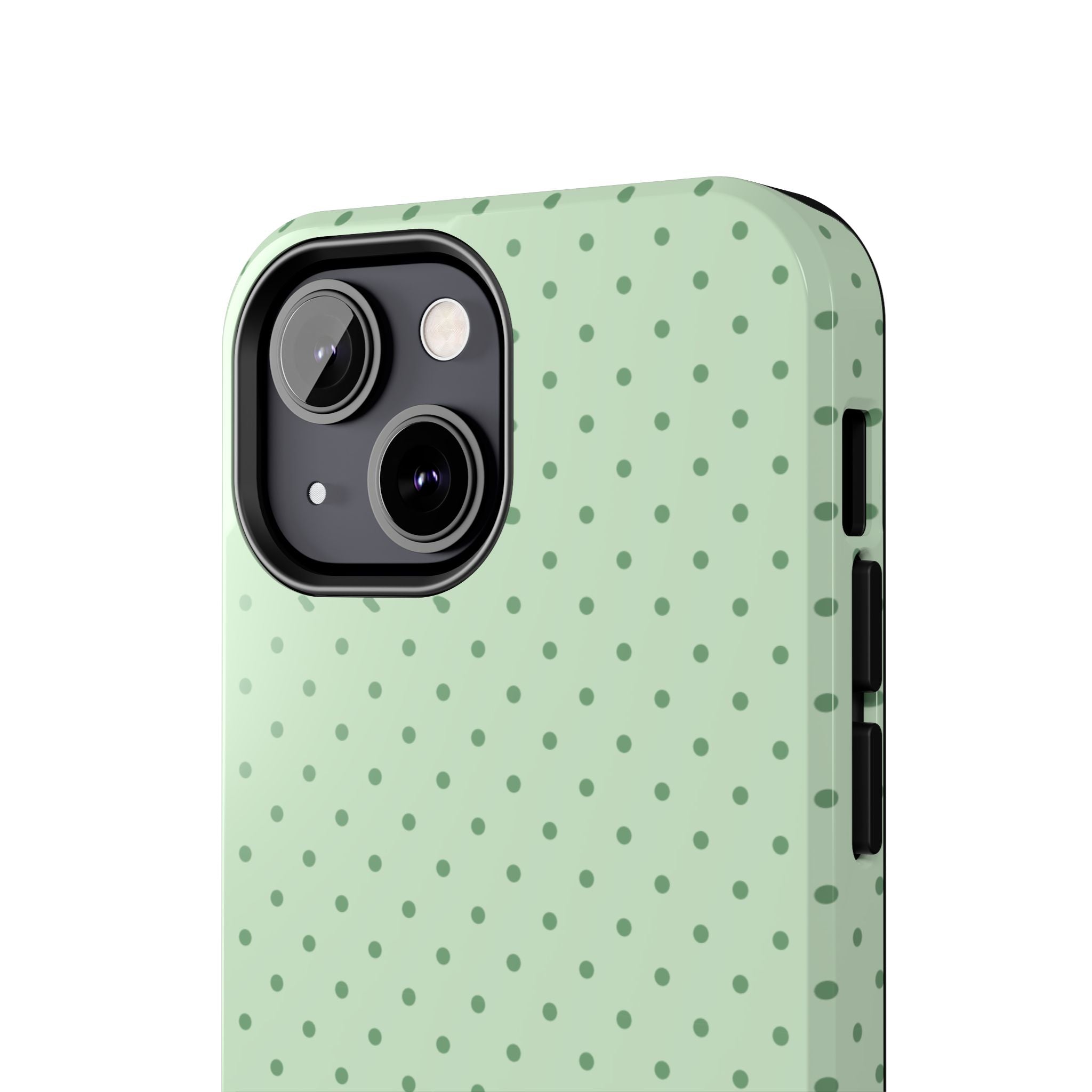 Mint Polka Dot Tough Phone Case — Protective Stylish Phone Cover