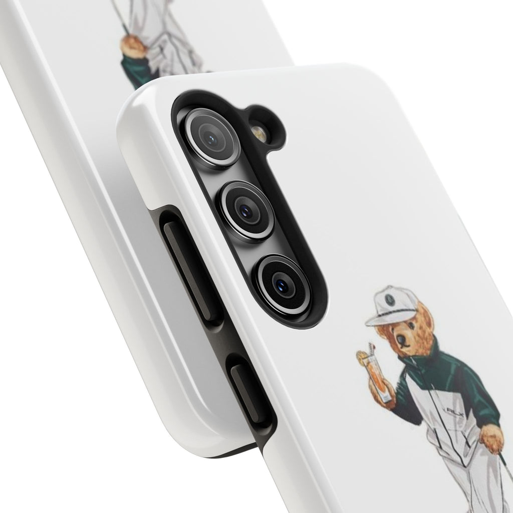 Tough Phone Case — Personalized Golf Bear Design
