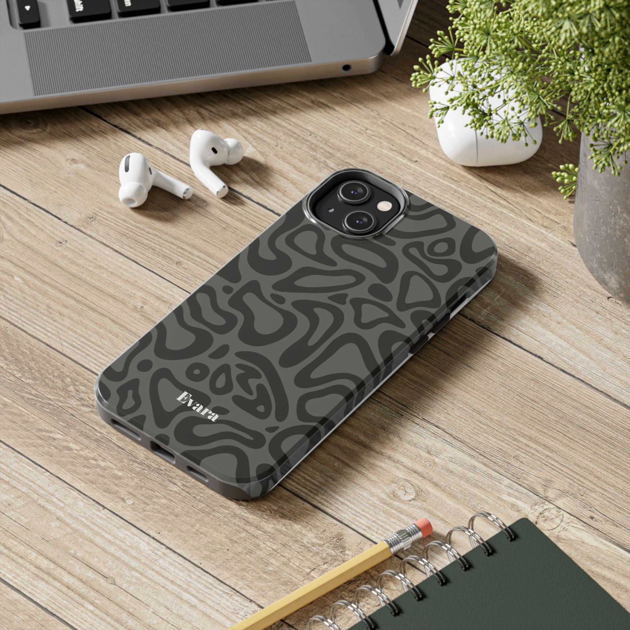 Wavy Grey Phone Case