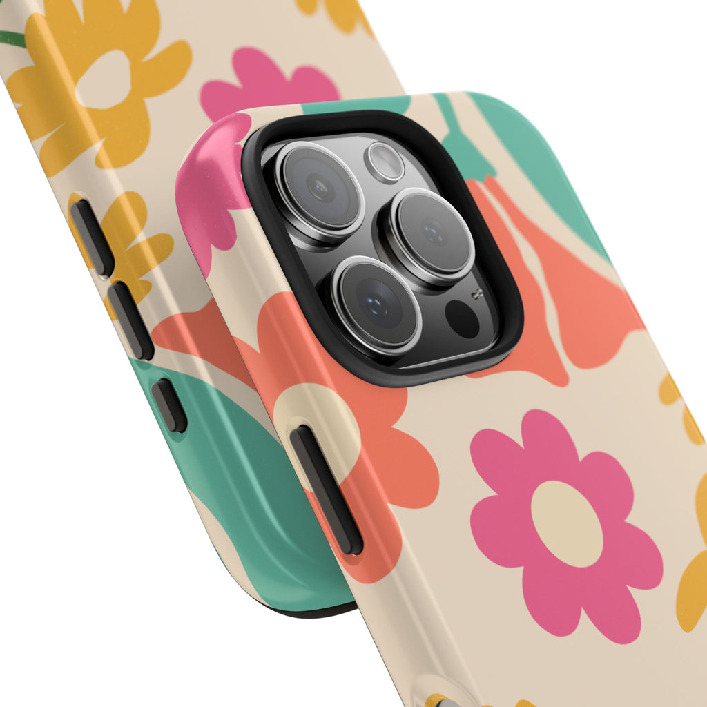 Yellow & Pink Vintage Flowers Phone Case