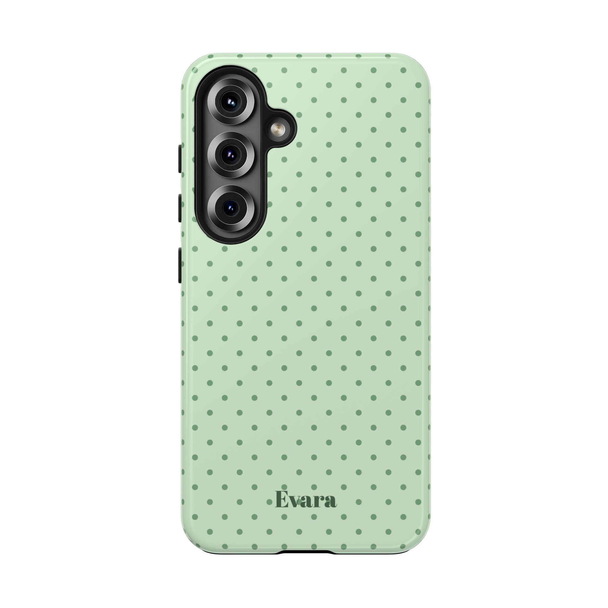 Mint Polka Dot Tough Phone Case — Protective Stylish Phone Cover
