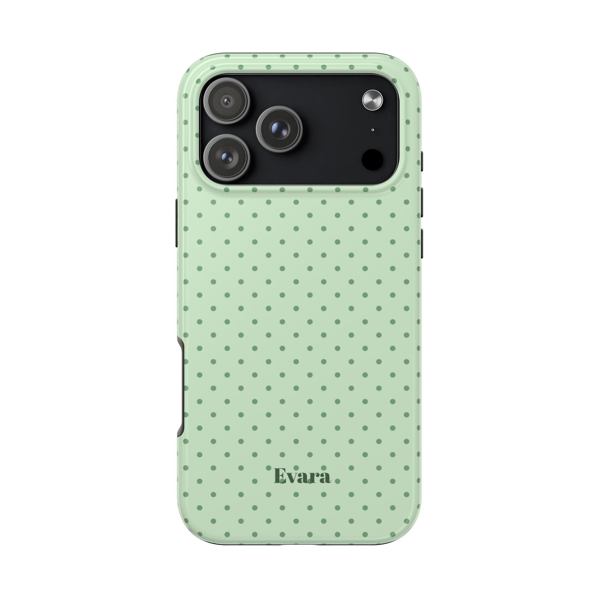 Mint Polka Dot Tough Phone Case — Protective Stylish Phone Cover