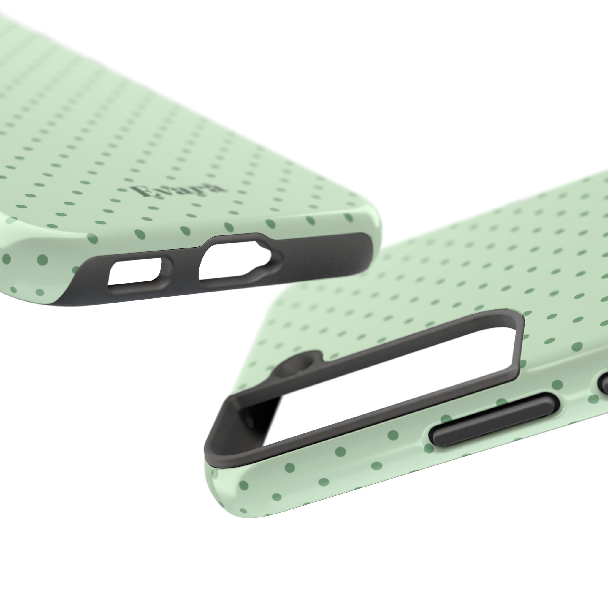Mint Polka Dot Tough Phone Case — Protective Stylish Phone Cover
