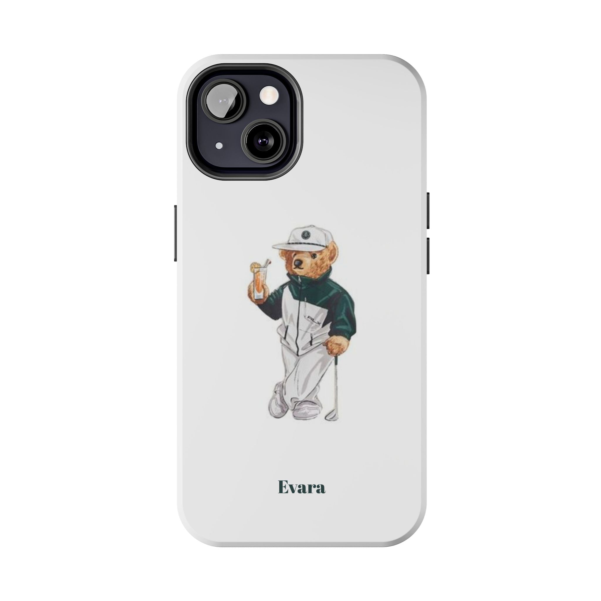 Tough Phone Case — Personalized Golf Bear Design