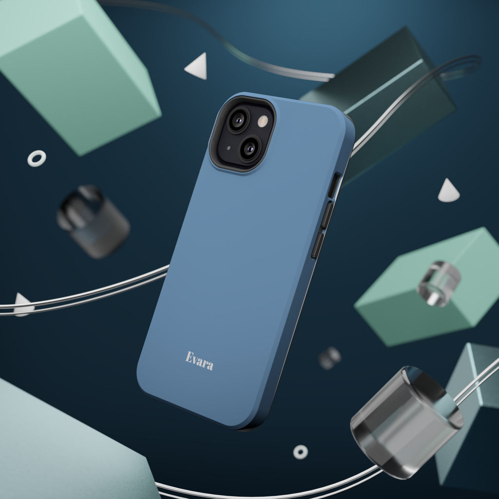 Blue Phone Case with Personalization- Magsafe