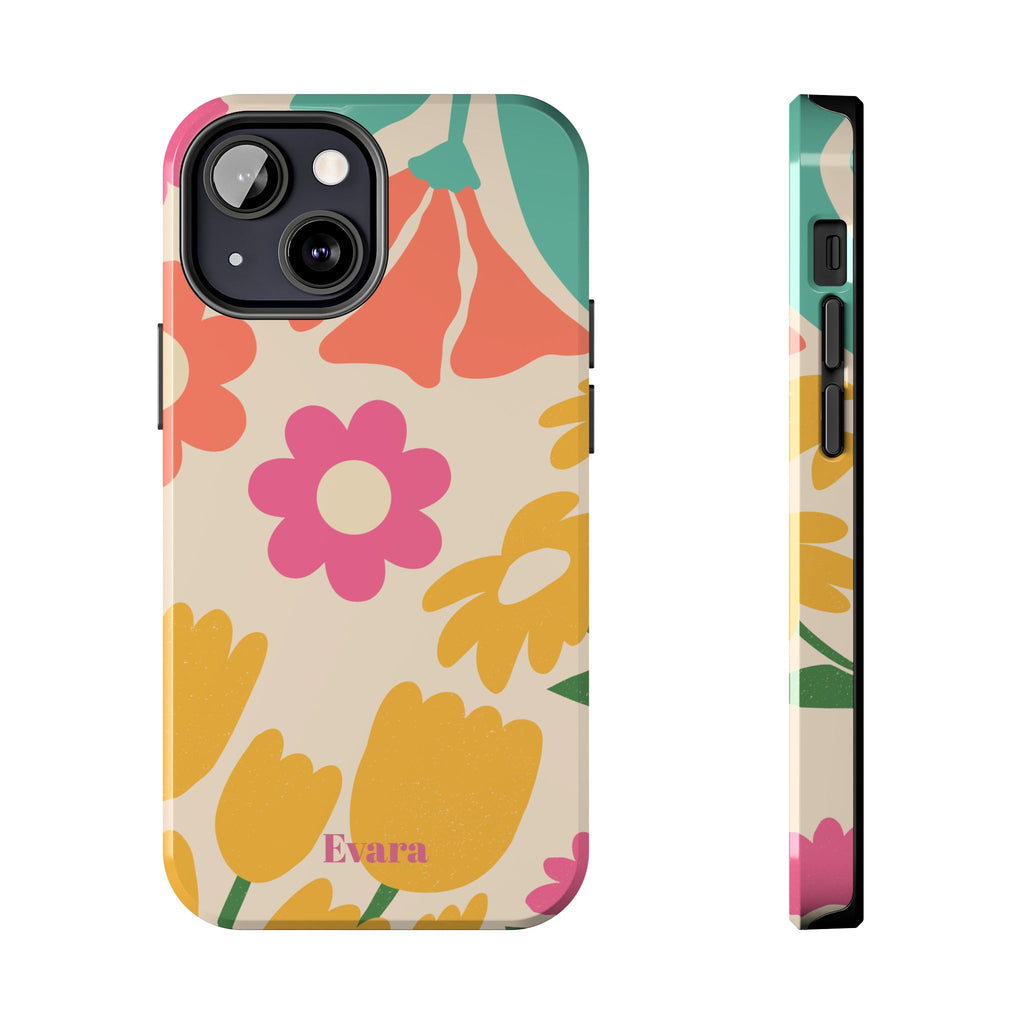 Yellow & Pink Vintage Flowers Phone Case