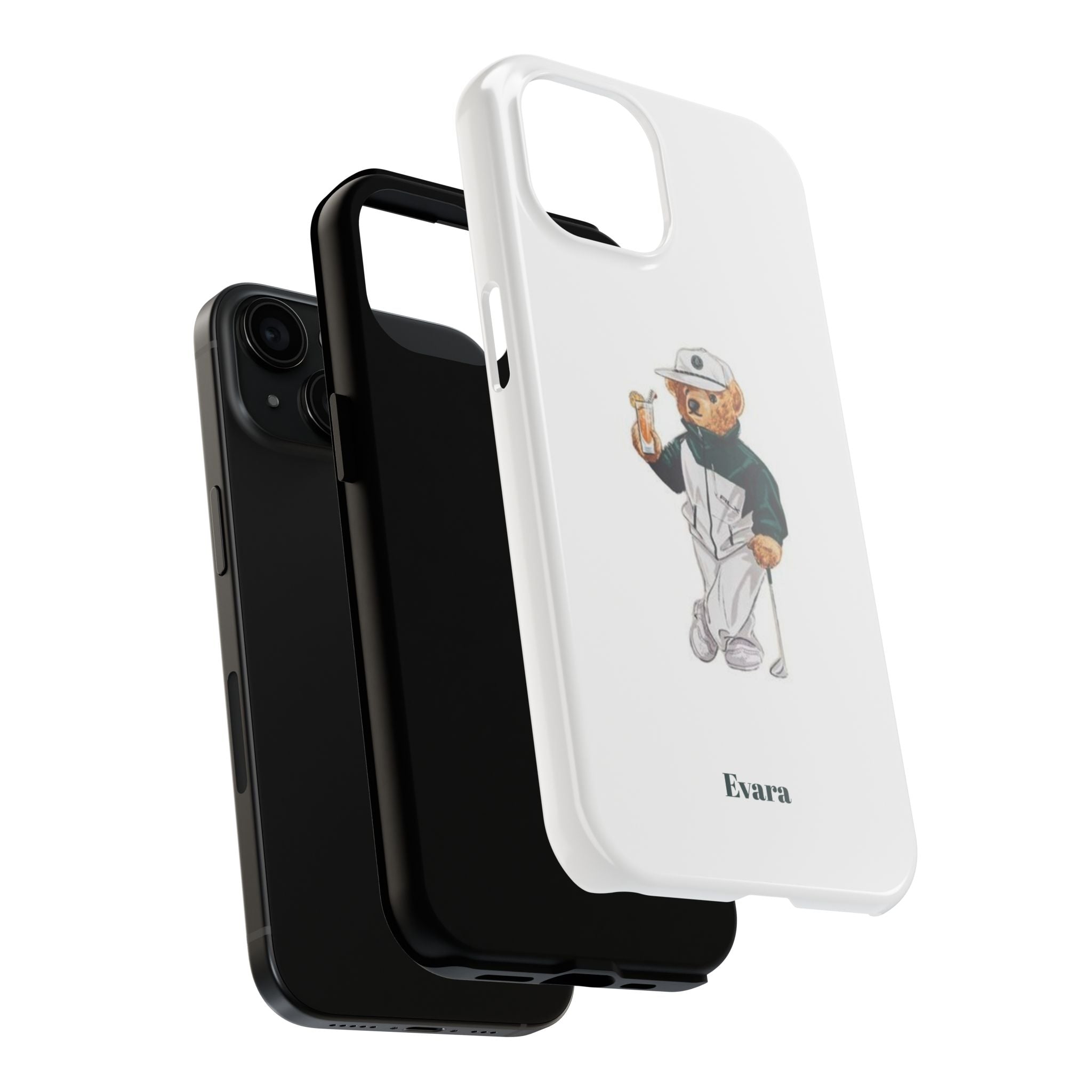 Tough Phone Case — Personalized Golf Bear Design