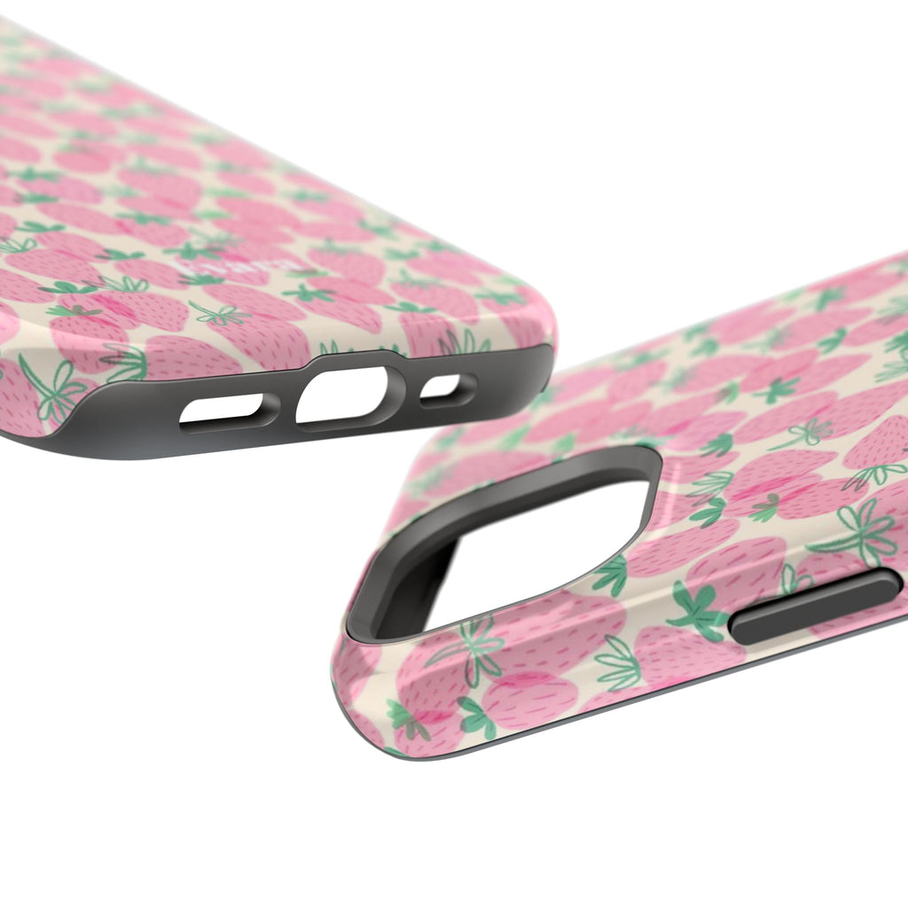 Pink Strawberry Phone Case- Magsafe