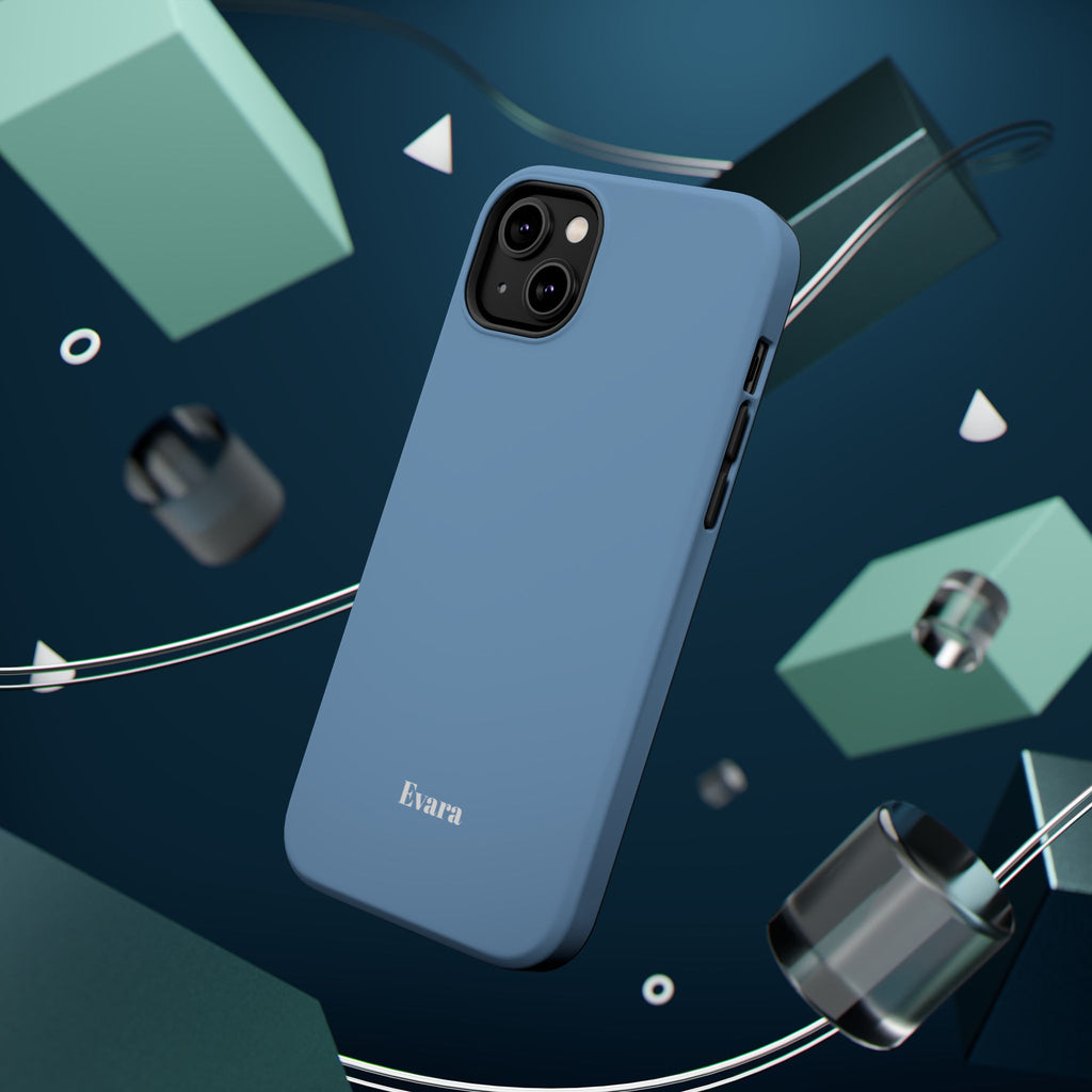 Blue Phone Case with Personalization- Magsafe