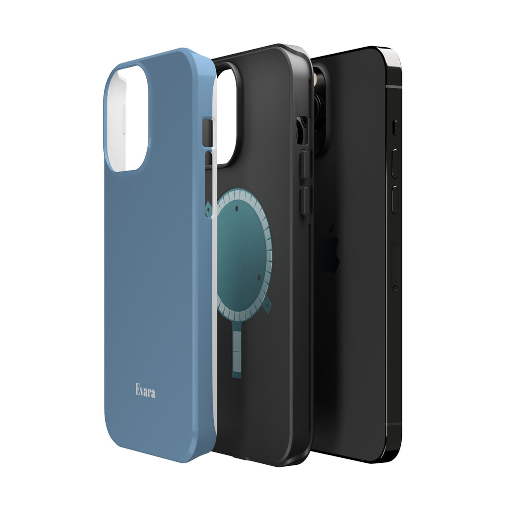 Blue Phone Case with Personalization- Magsafe