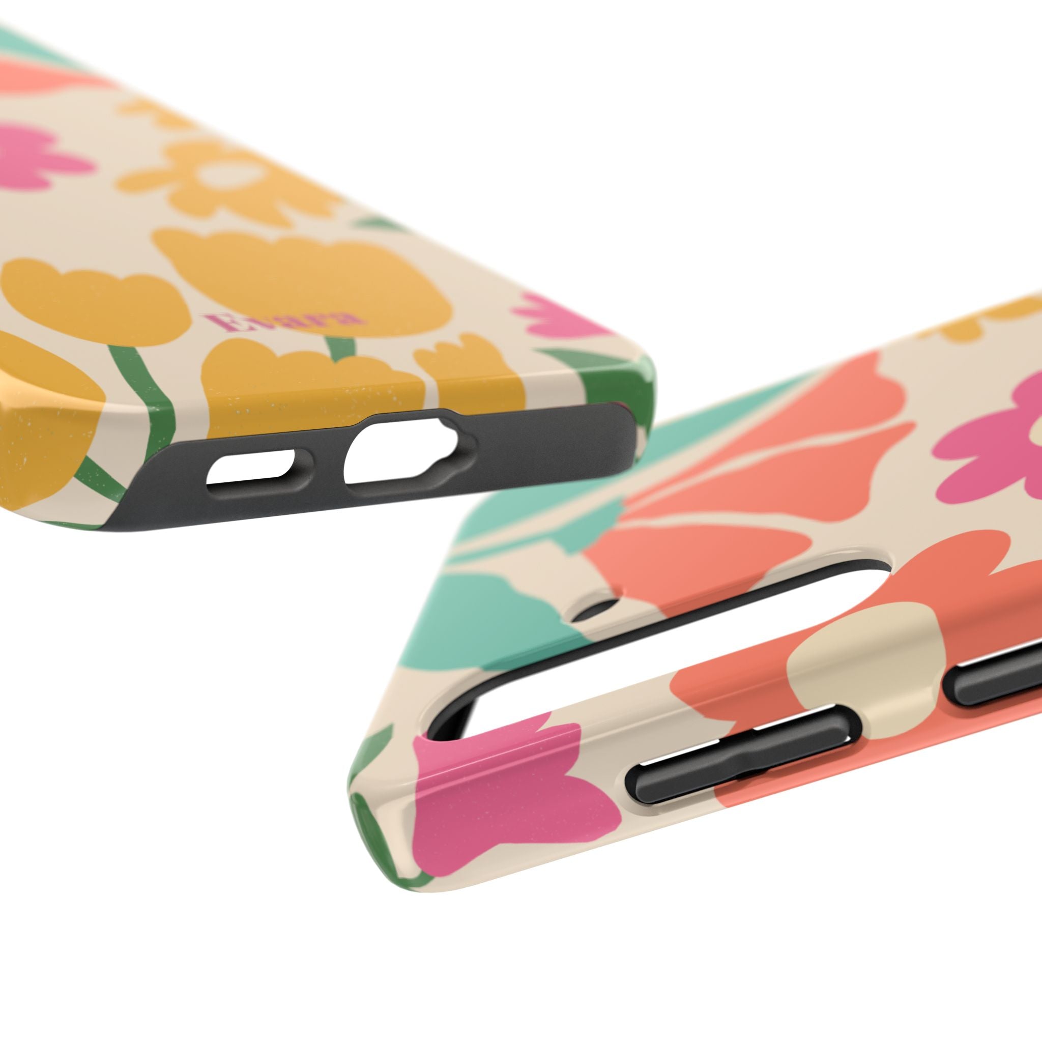Yellow & Pink Vintage Flowers Phone Case