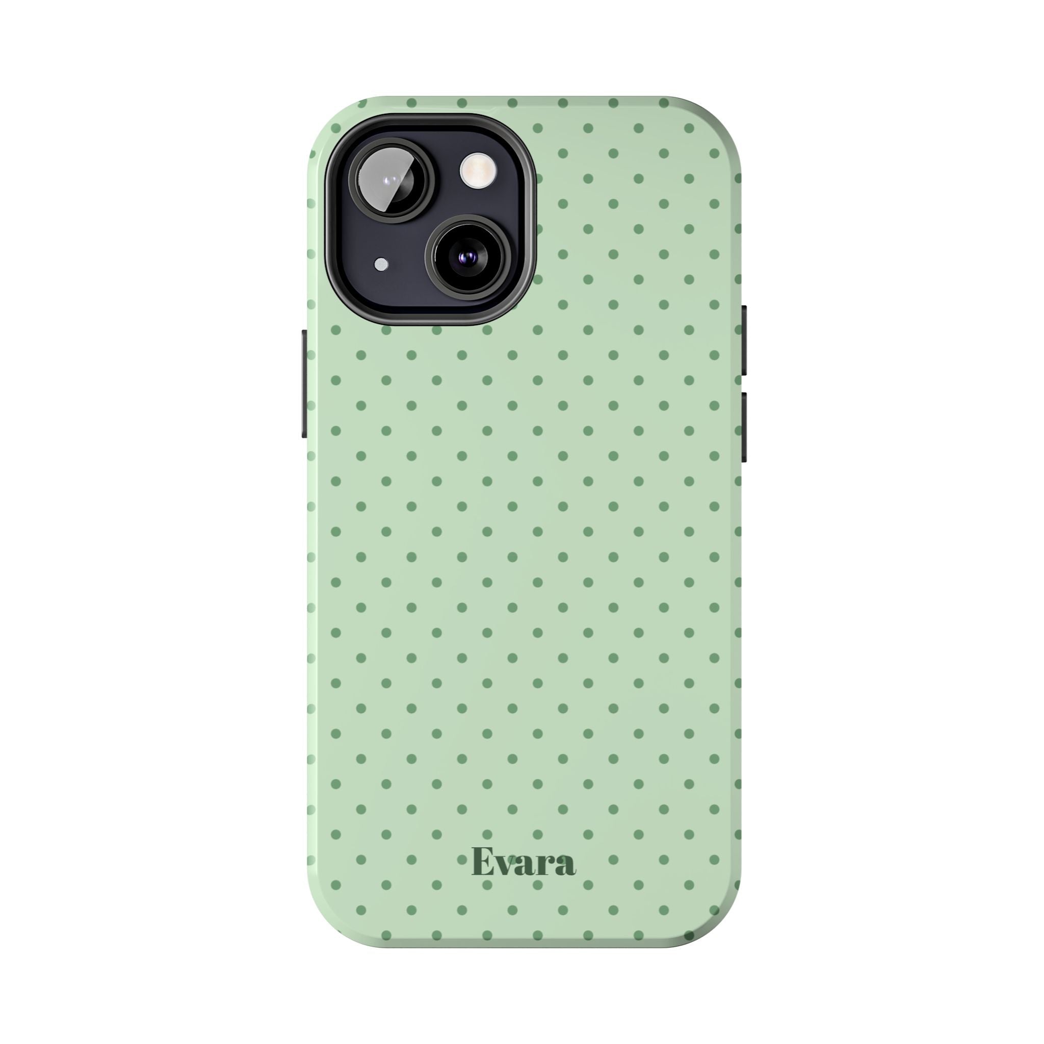 Mint Polka Dot Tough Phone Case — Protective Stylish Phone Cover