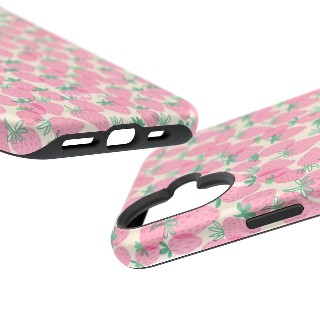 Pink Strawberry Phone Case- Magsafe