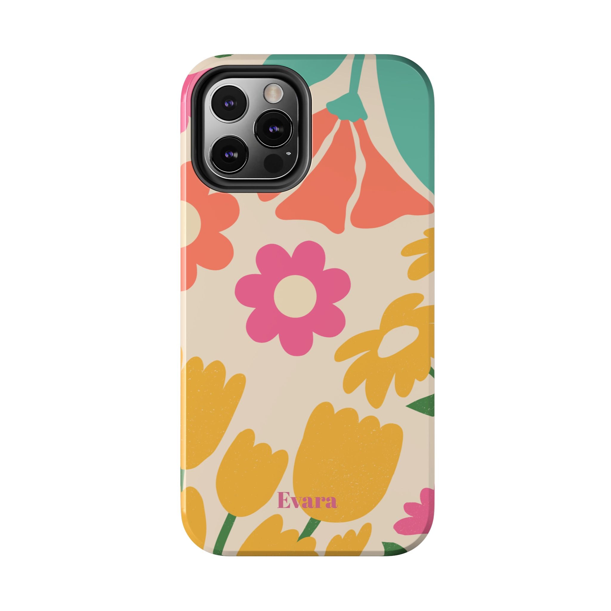 Yellow & Pink Vintage Flowers Phone Case