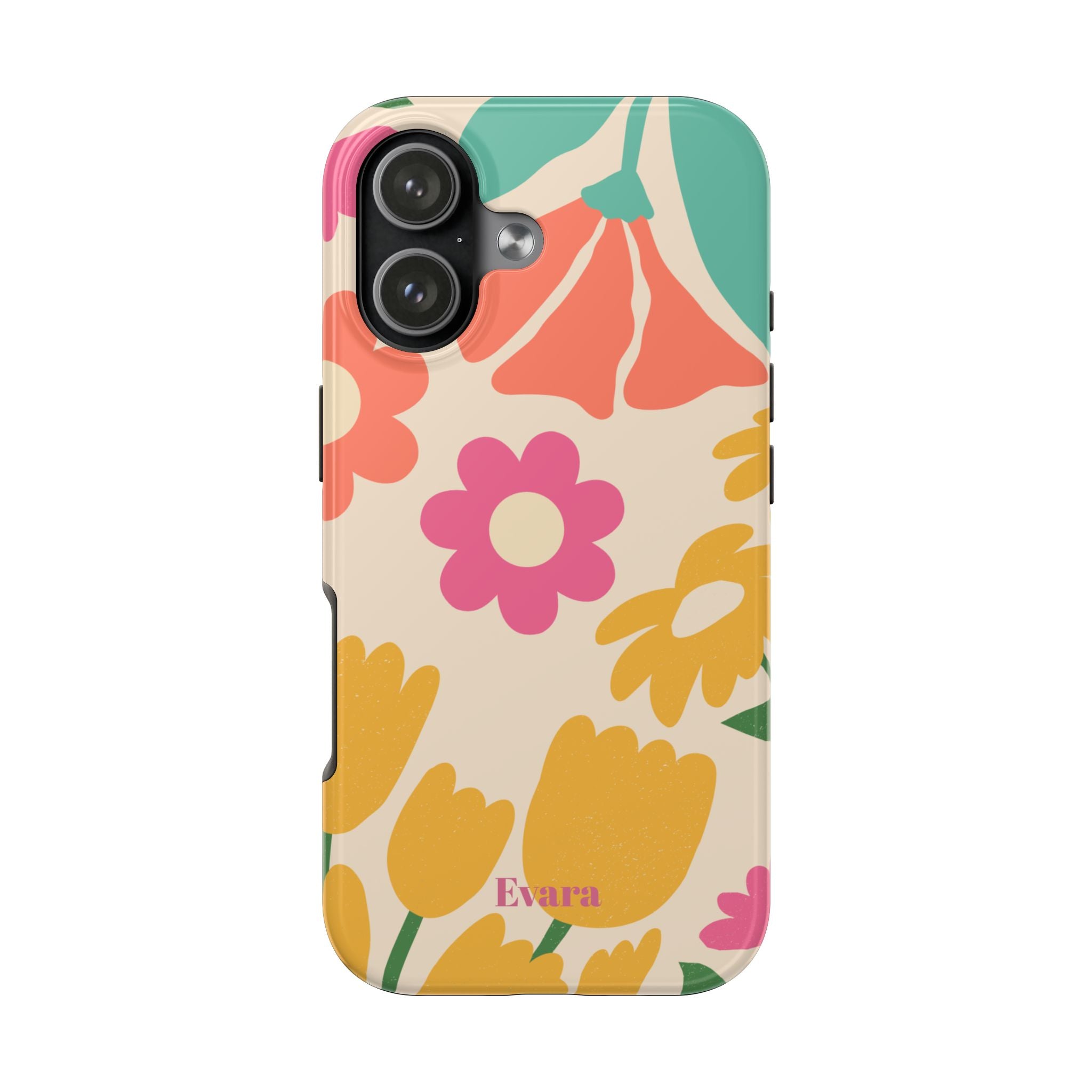 Yellow & Pink Vintage Flowers Phone Case