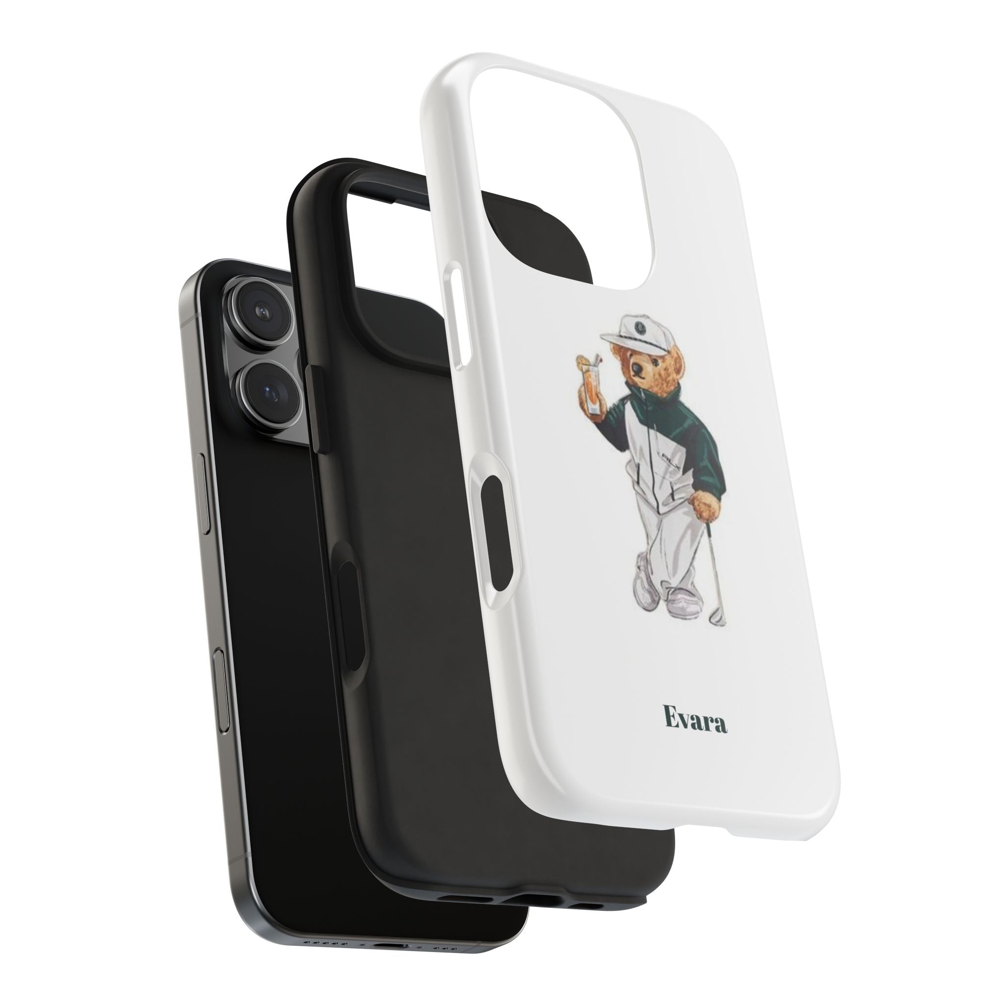 Tough Phone Case — Personalized Golf Bear Design