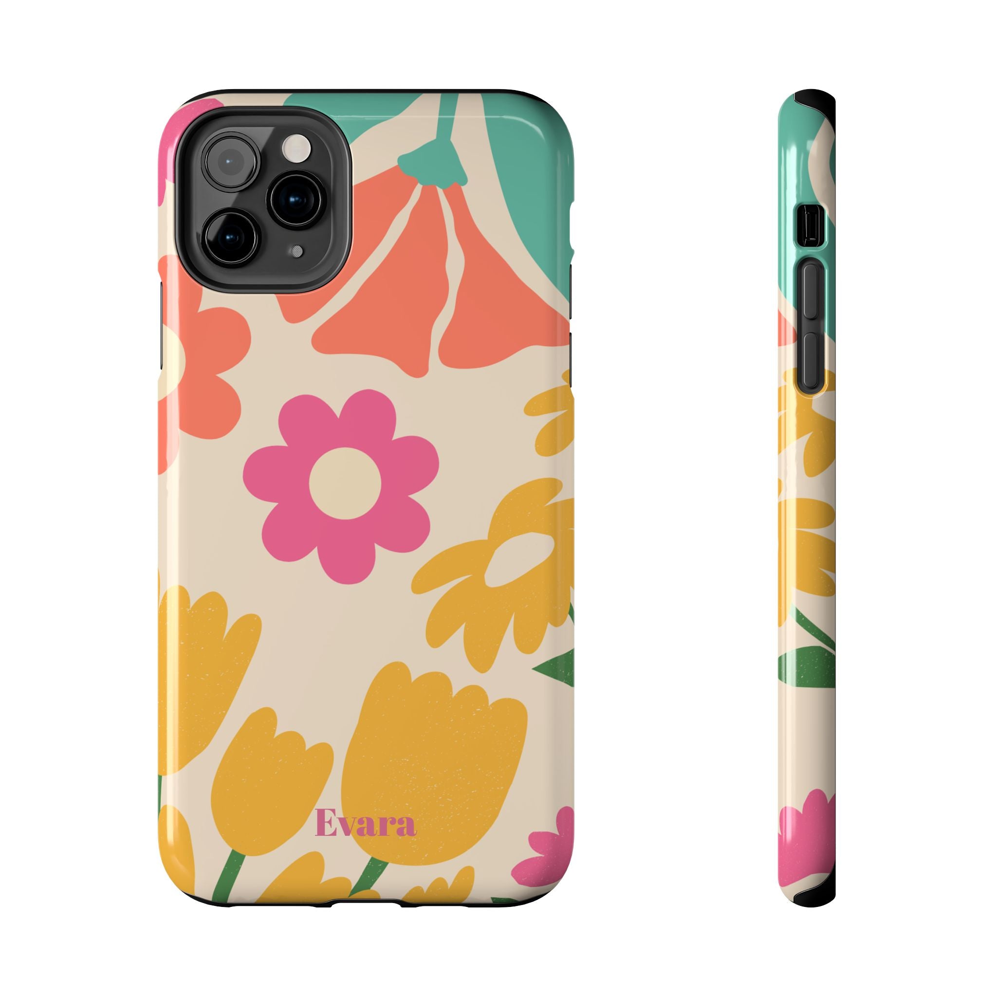 Yellow & Pink Vintage Flowers Phone Case