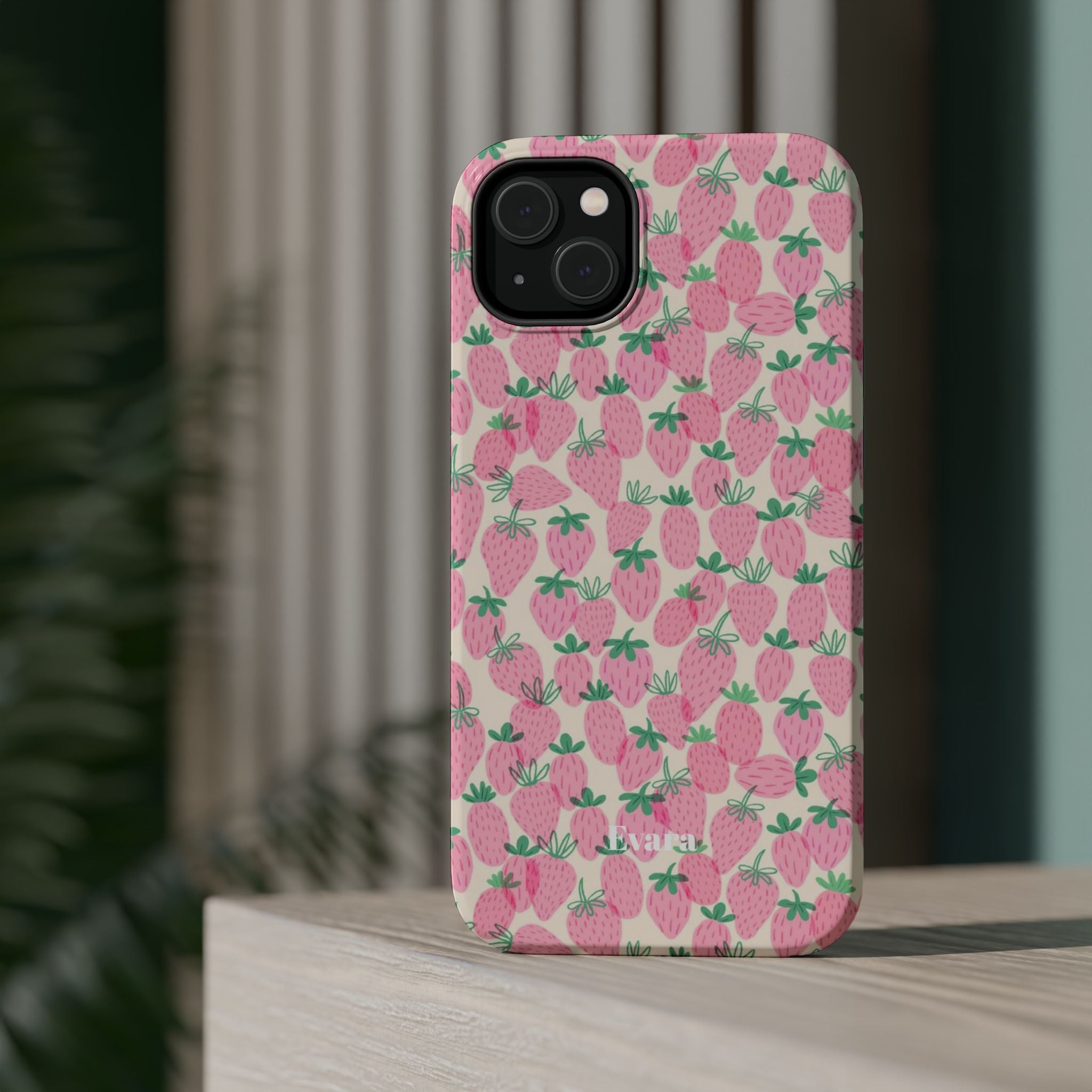 Pink Strawberry Phone Case- Magsafe