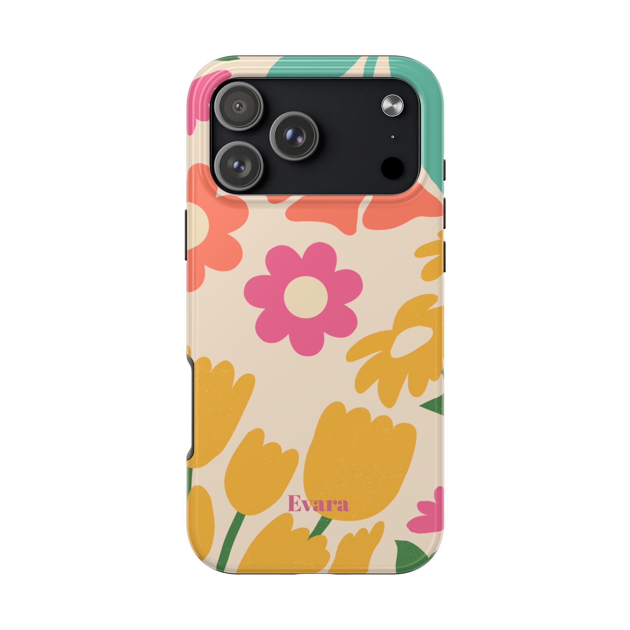 Yellow & Pink Vintage Flowers Phone Case