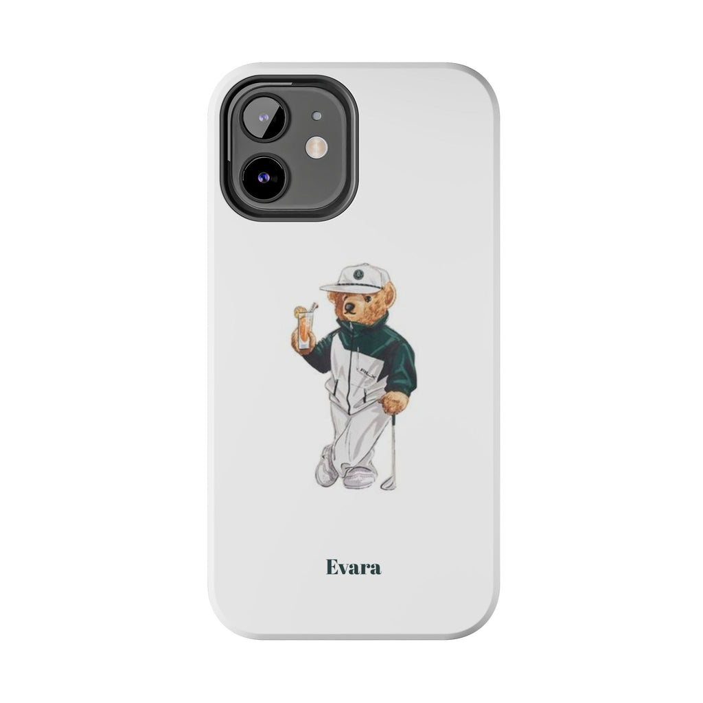 Tough Phone Case — Personalized Golf Bear Design
