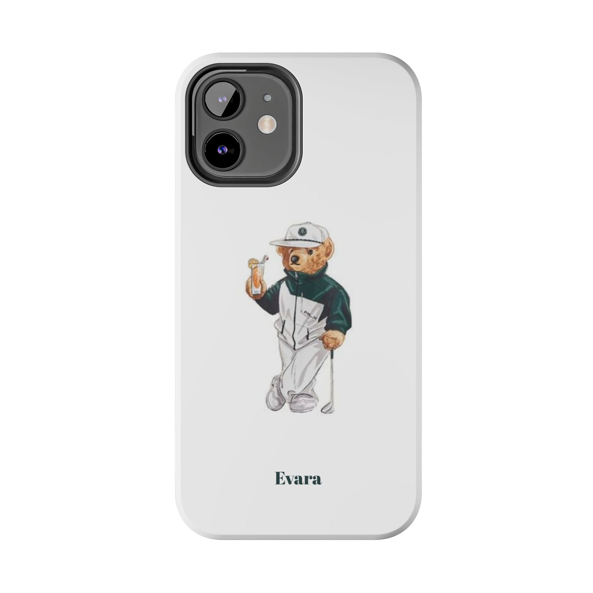 Tough Phone Case — Personalized Golf Bear Design