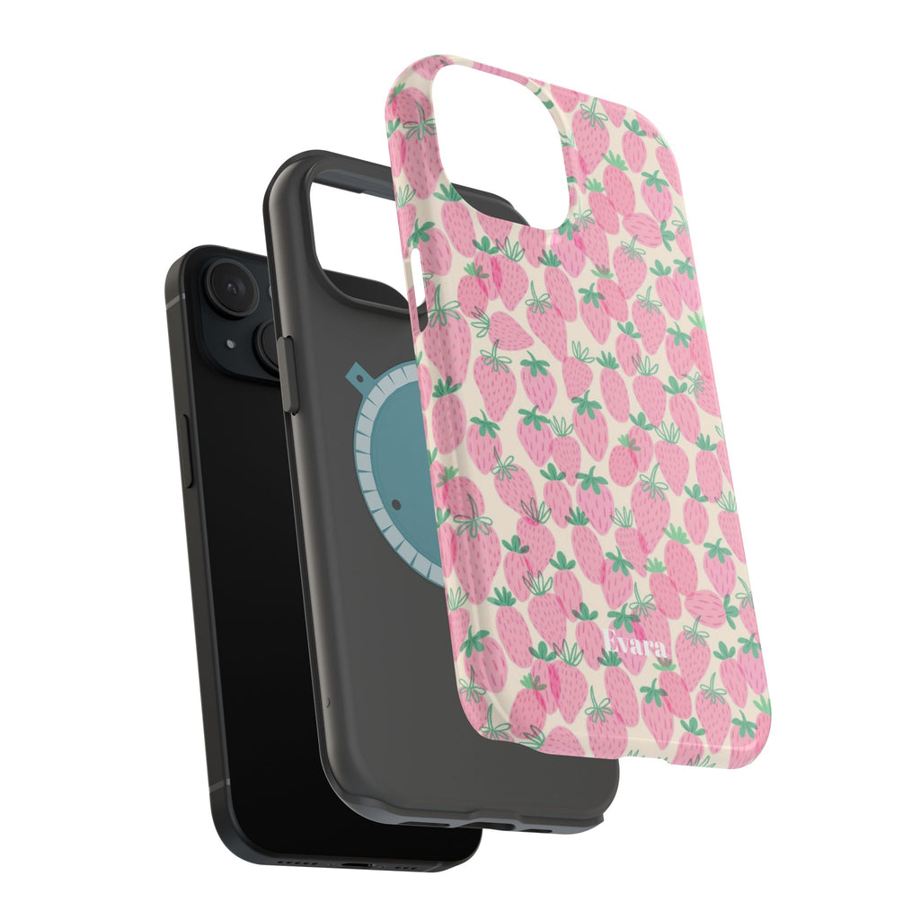 Pink Strawberry Phone Case- Magsafe