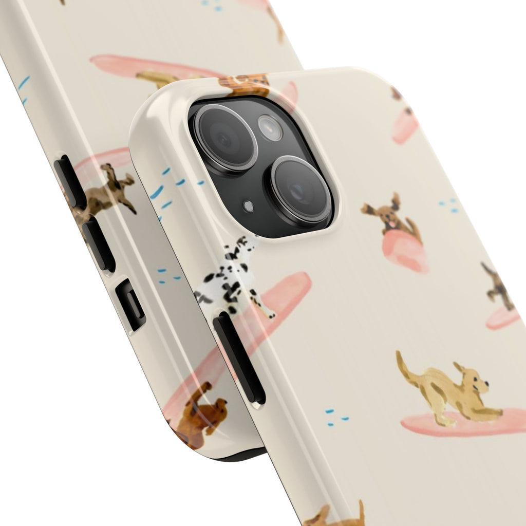 Surfing Dachshund's Phone case