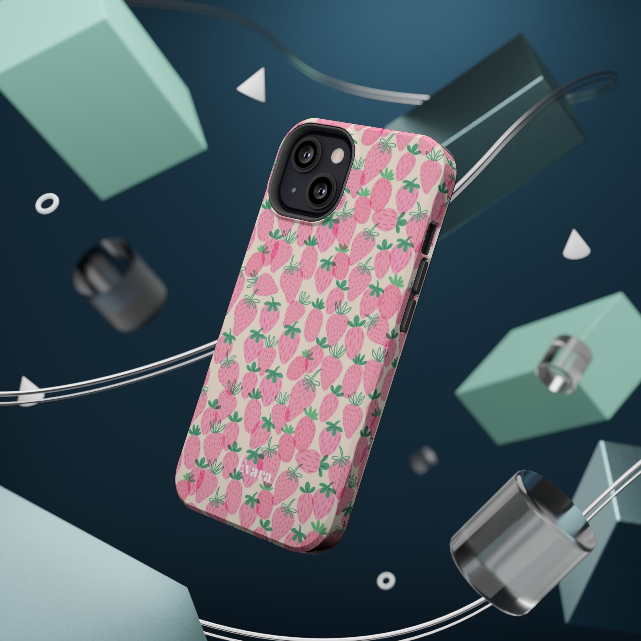 Pink Strawberry Phone Case- Magsafe