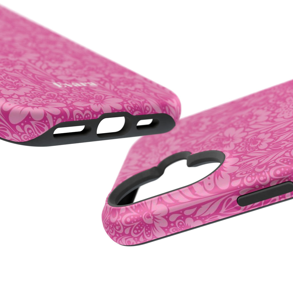 Pink Floral Phone Case- Magsafe