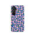 Bright Blue & Pink Floral Phone Case- Magsafe