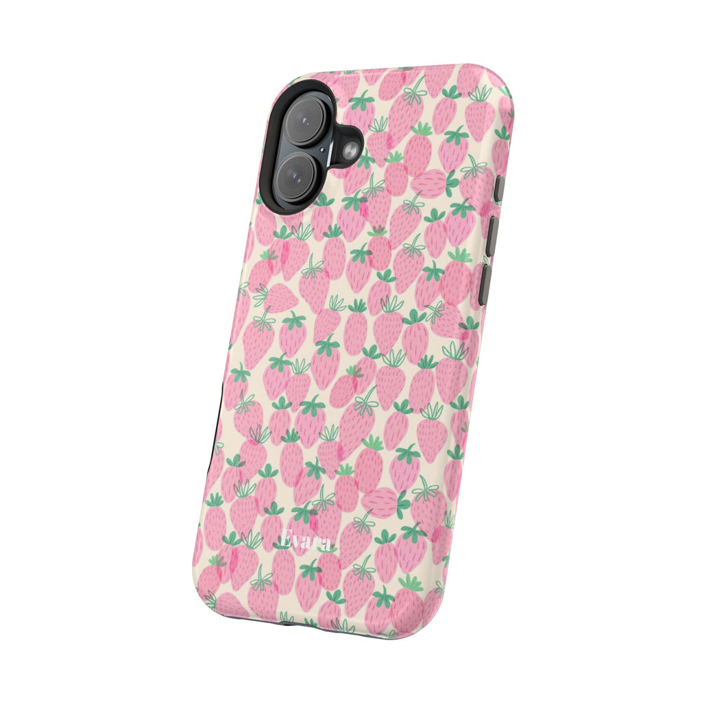 Pink Strawberry Phone Case- Magsafe