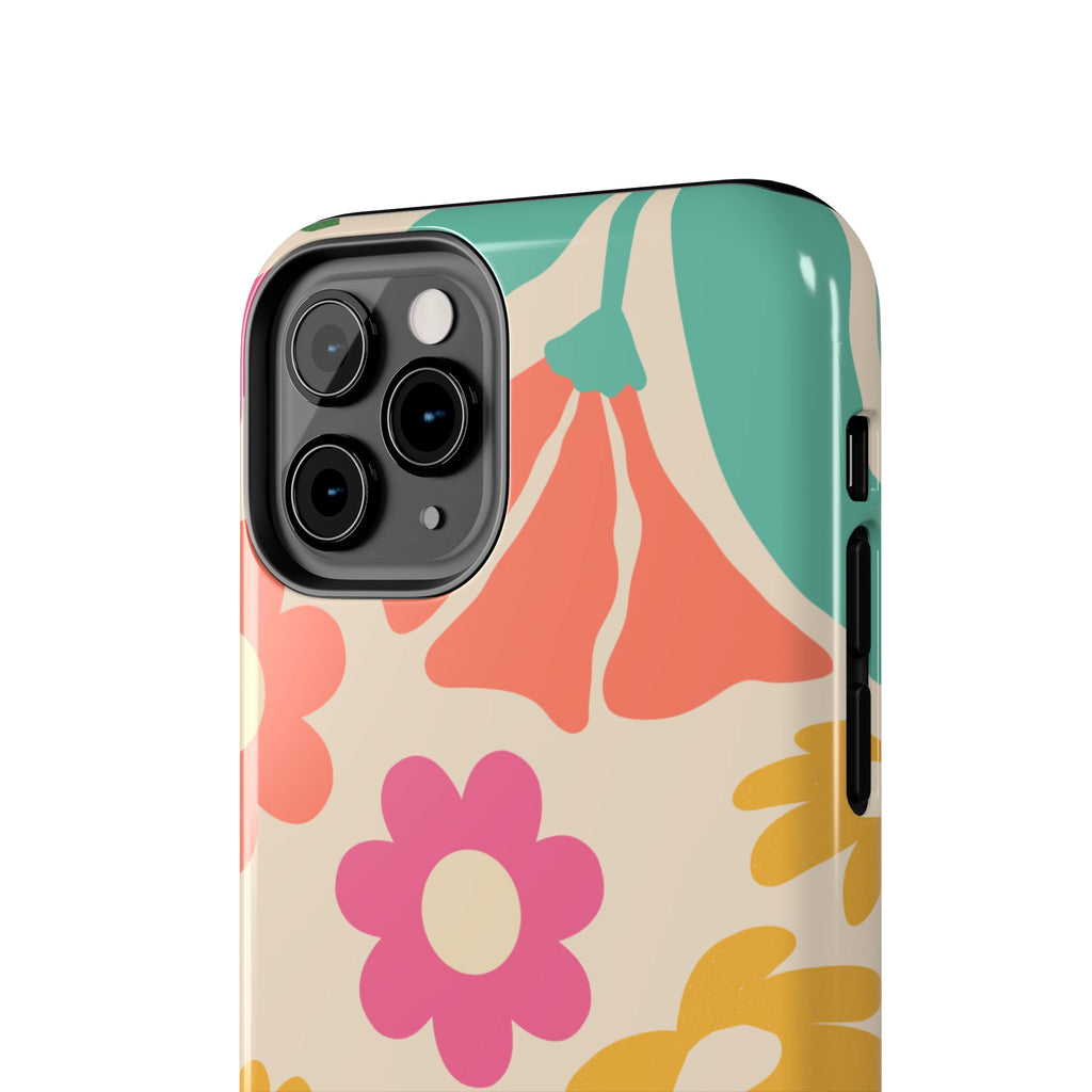 Yellow & Pink Vintage Flowers Phone Case