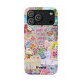 "What If It All Works Out?" Floral Collage Phone Case