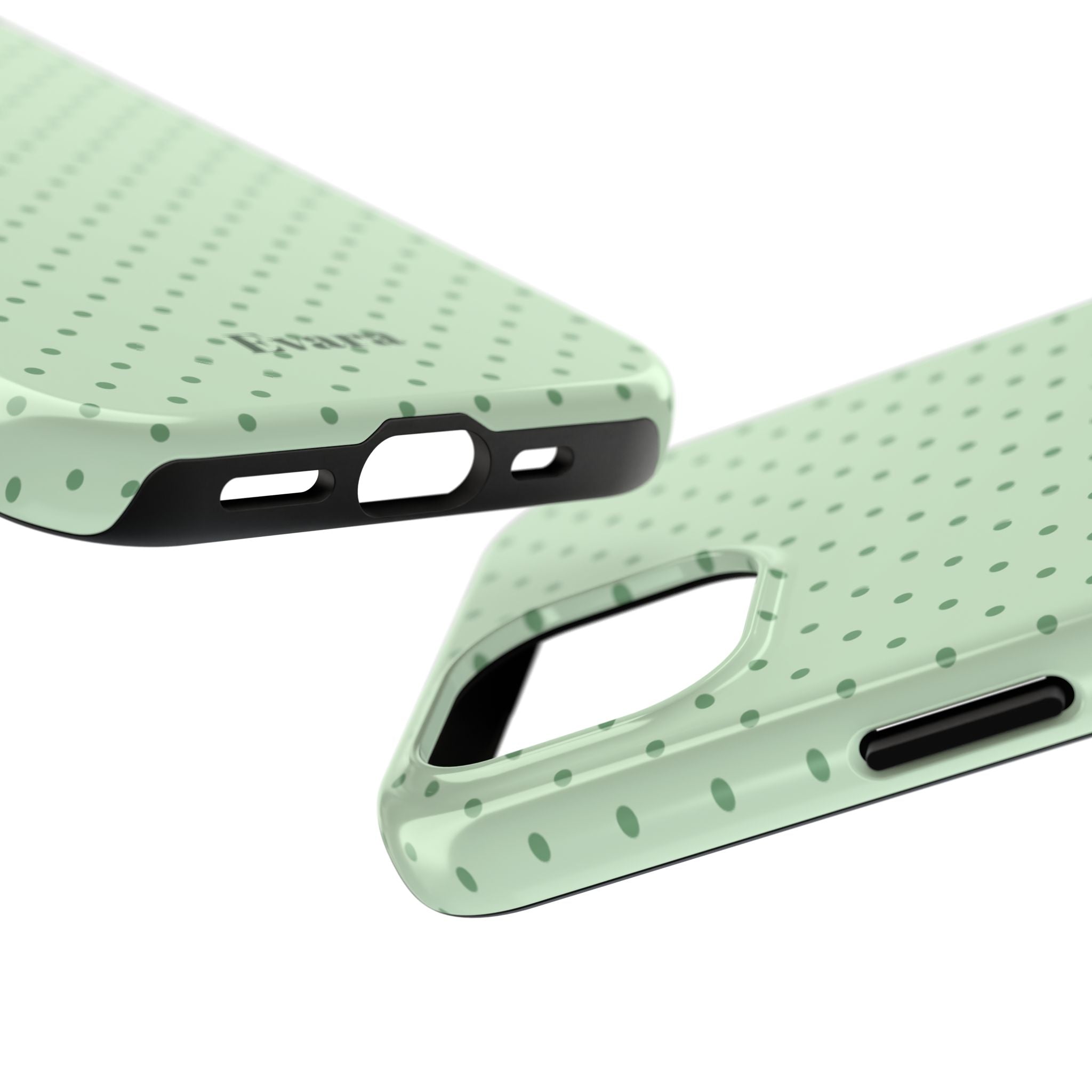 Mint Polka Dot Tough Phone Case — Protective Stylish Phone Cover