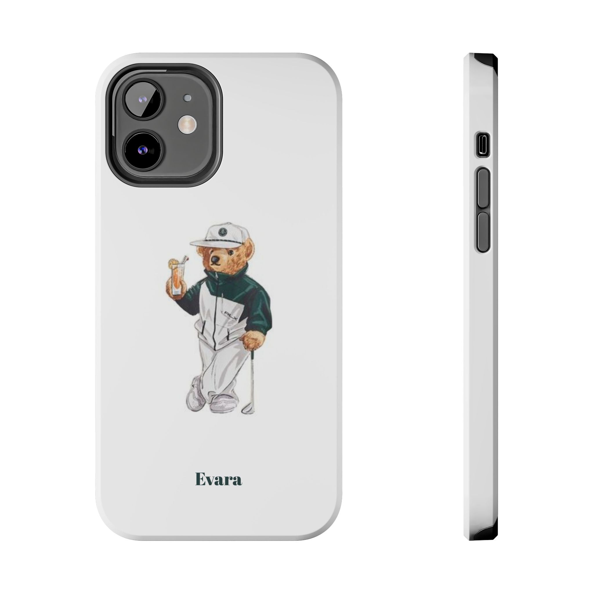 Tough Phone Case — Personalized Golf Bear Design