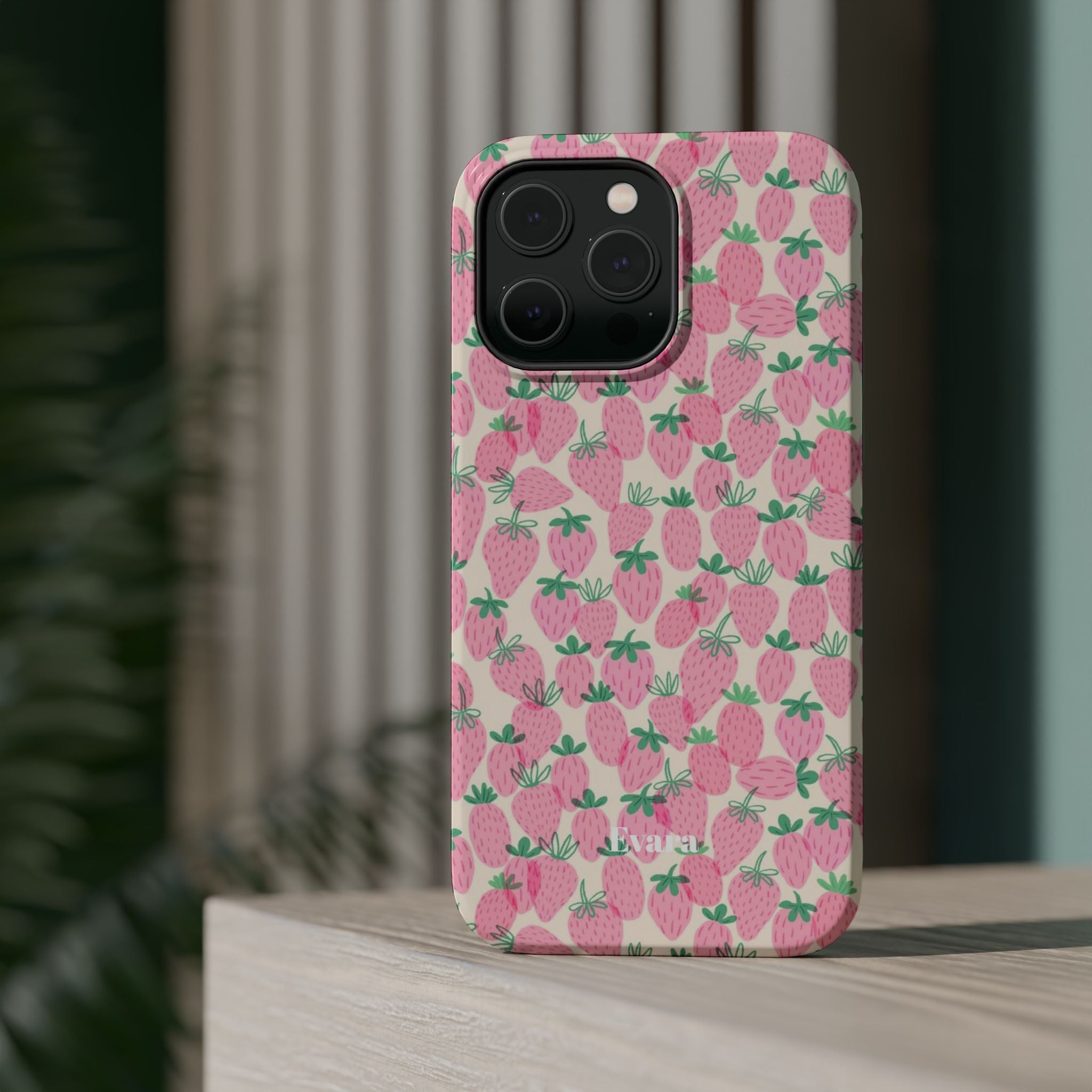 Pink Strawberry Phone Case- Magsafe