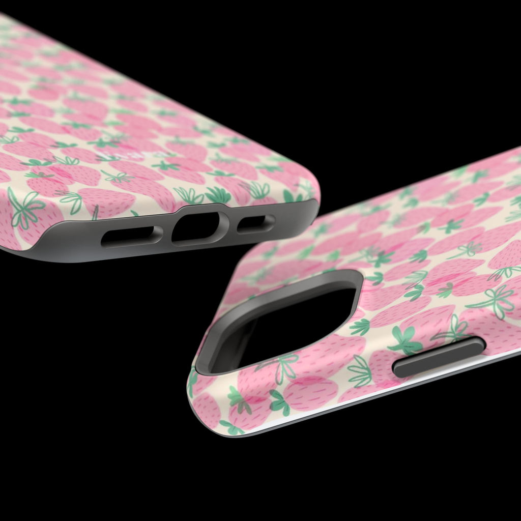 Pink Strawberry Phone Case- Magsafe