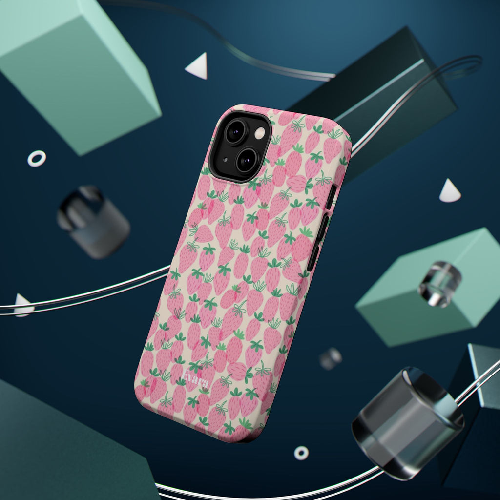Pink Strawberry Phone Case- Magsafe
