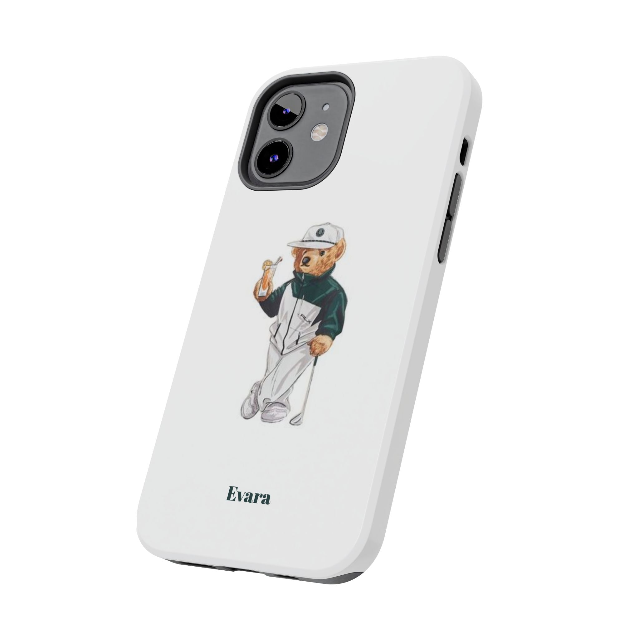 Tough Phone Case — Personalized Golf Bear Design