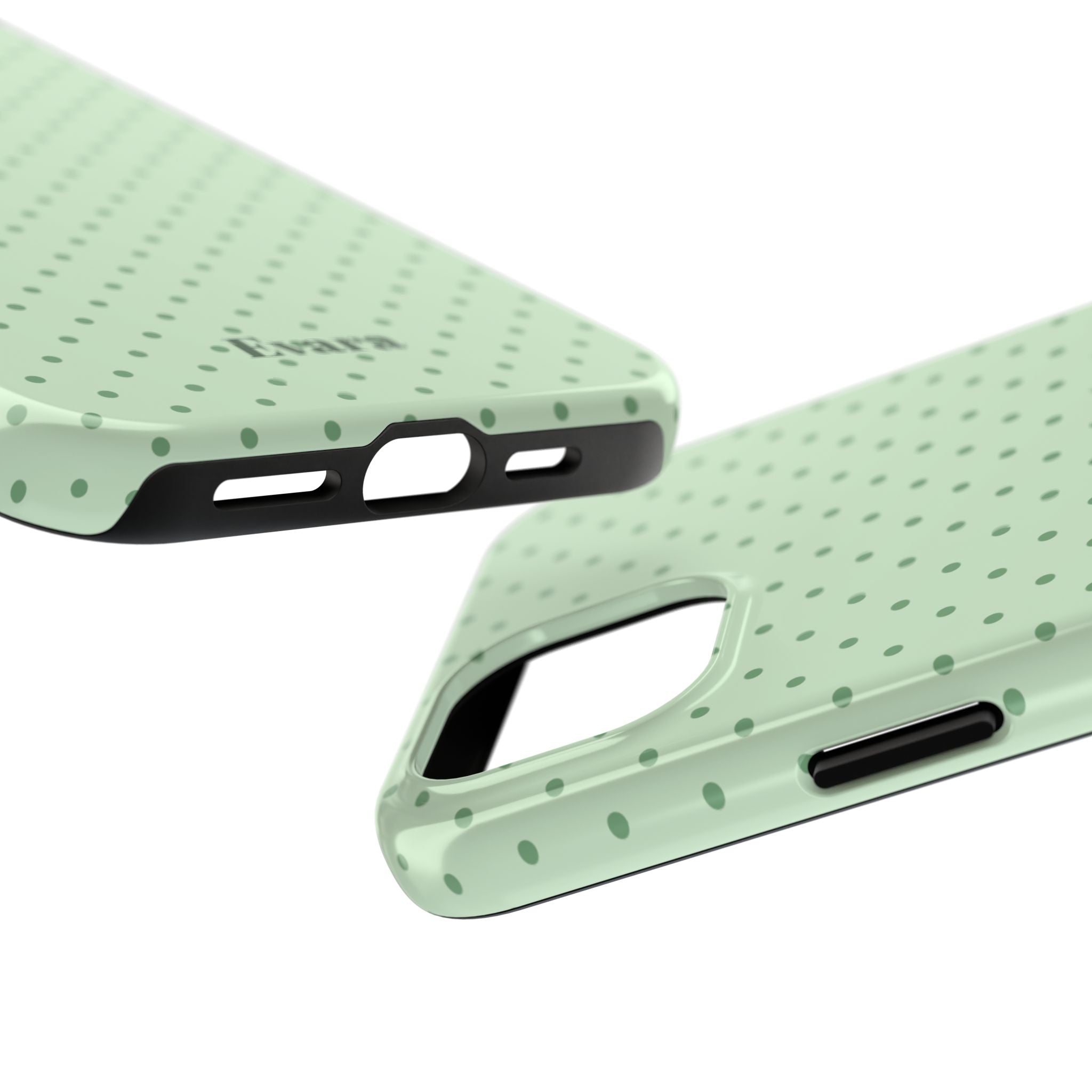 Mint Polka Dot Tough Phone Case — Protective Stylish Phone Cover