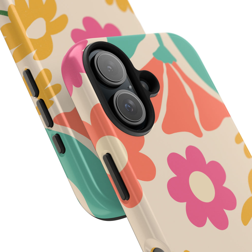 Yellow & Pink Vintage Flowers Phone Case