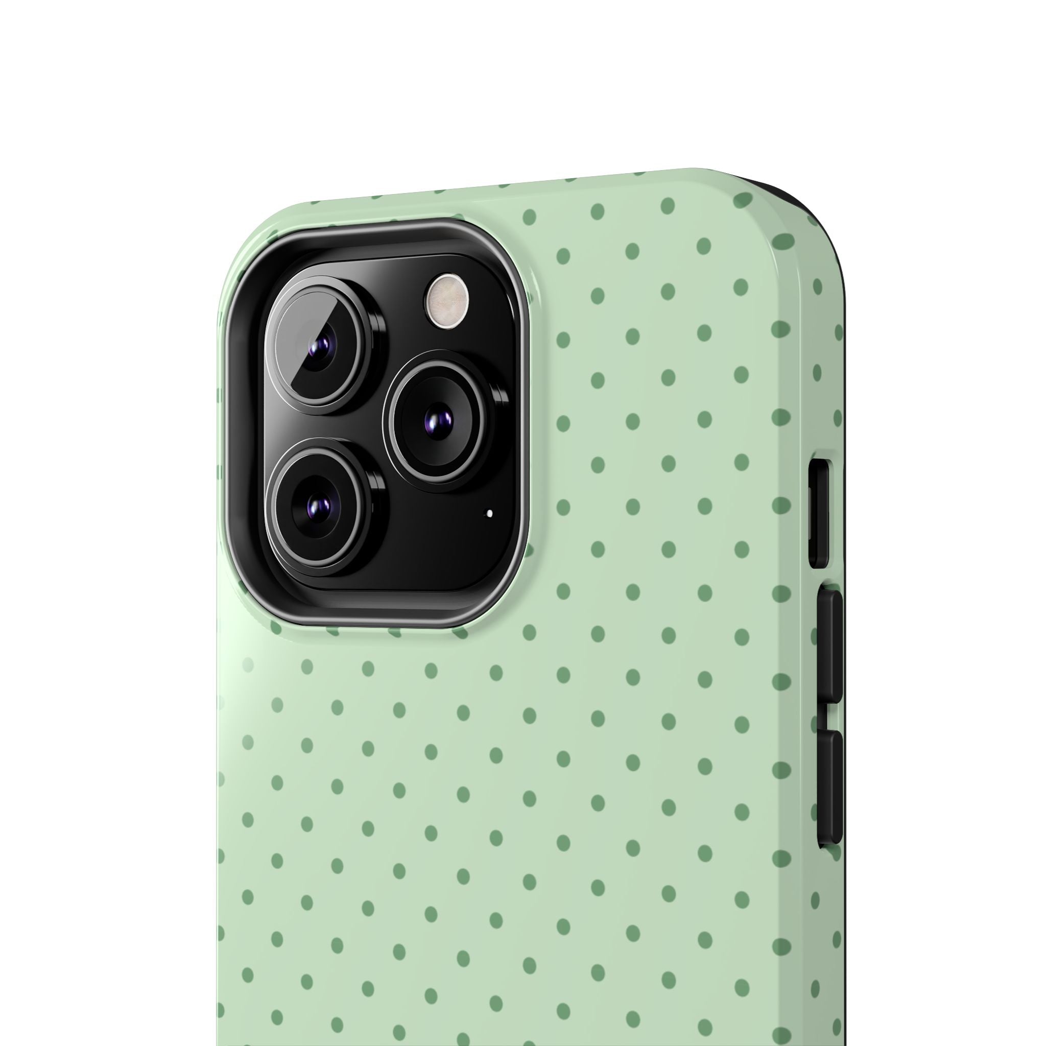 Mint Polka Dot Tough Phone Case — Protective Stylish Phone Cover