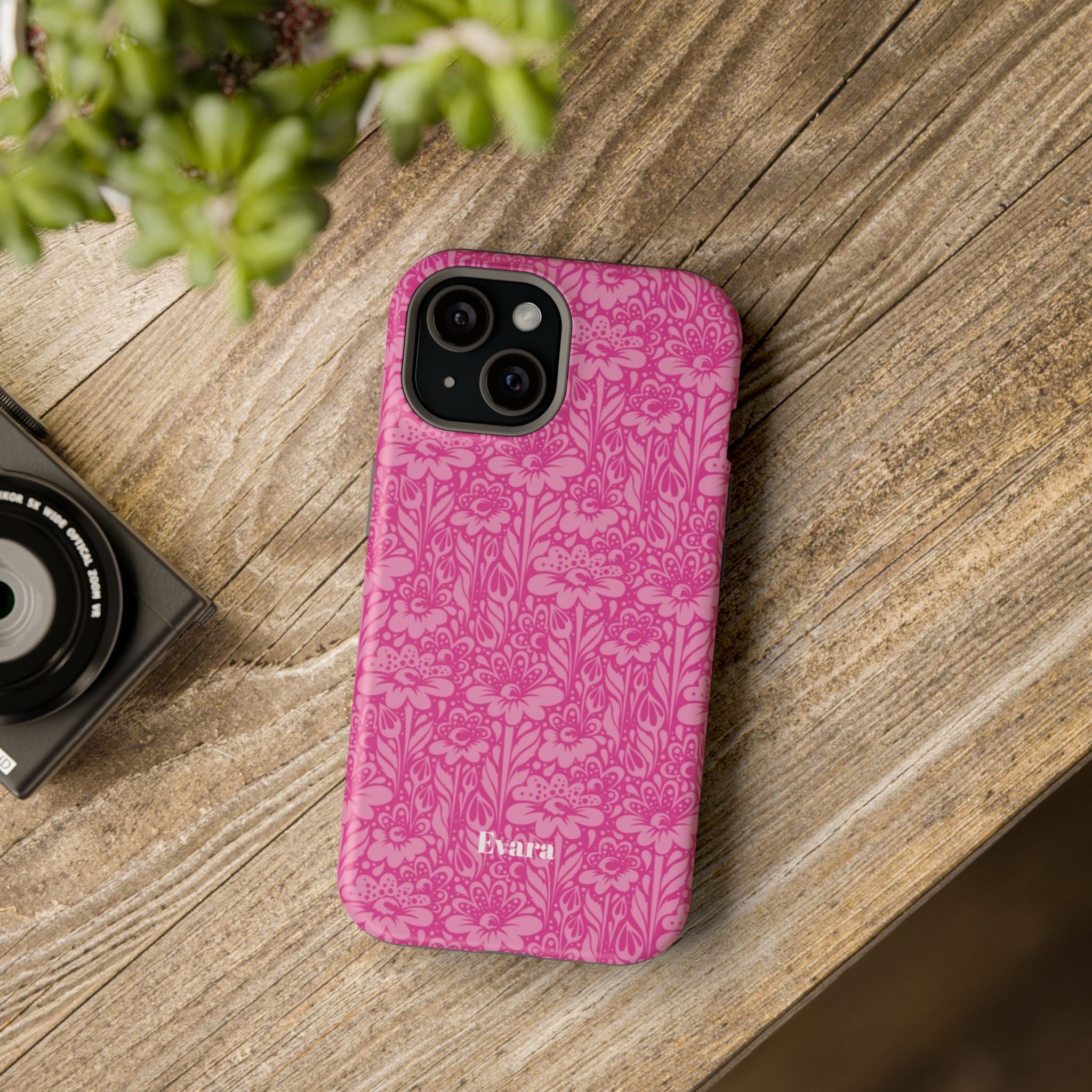 Pink Floral Phone Case- Magsafe