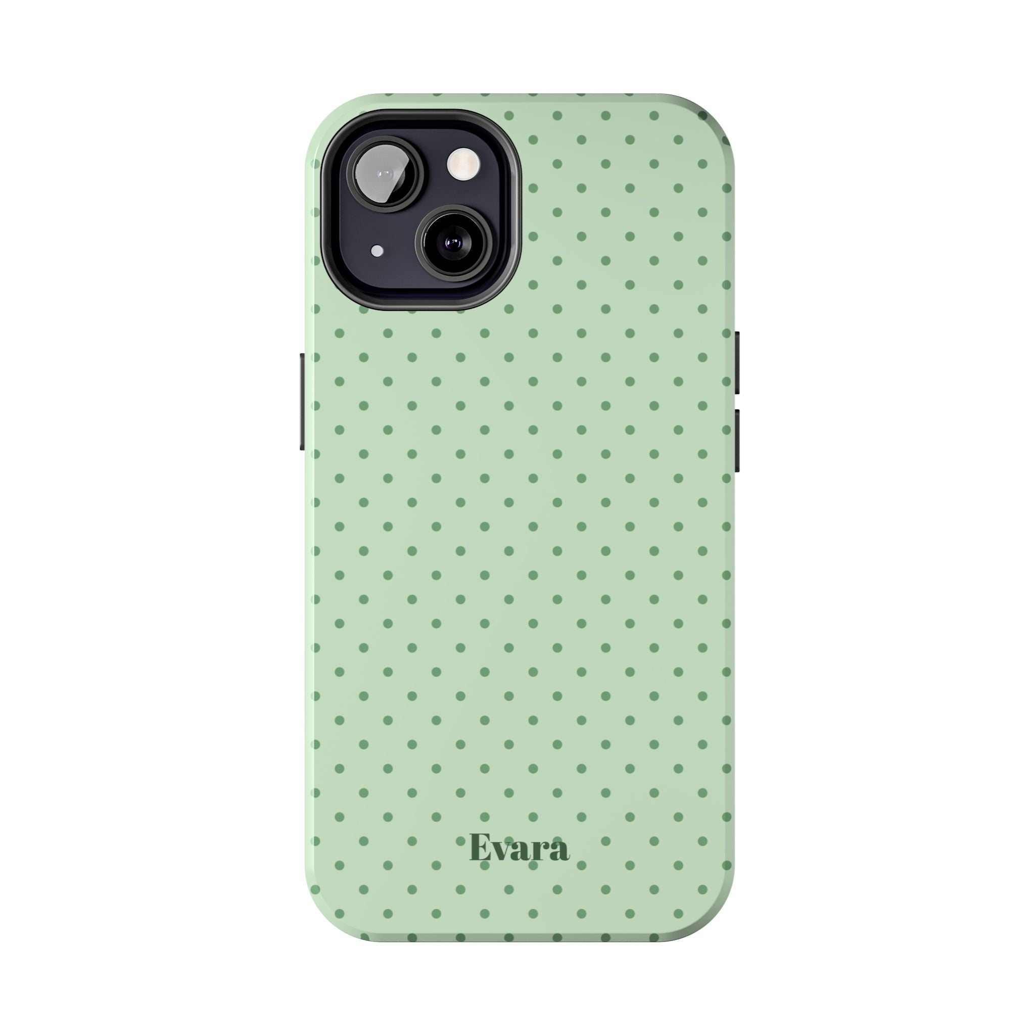 Mint Polka Dot Tough Phone Case — Protective Stylish Phone Cover