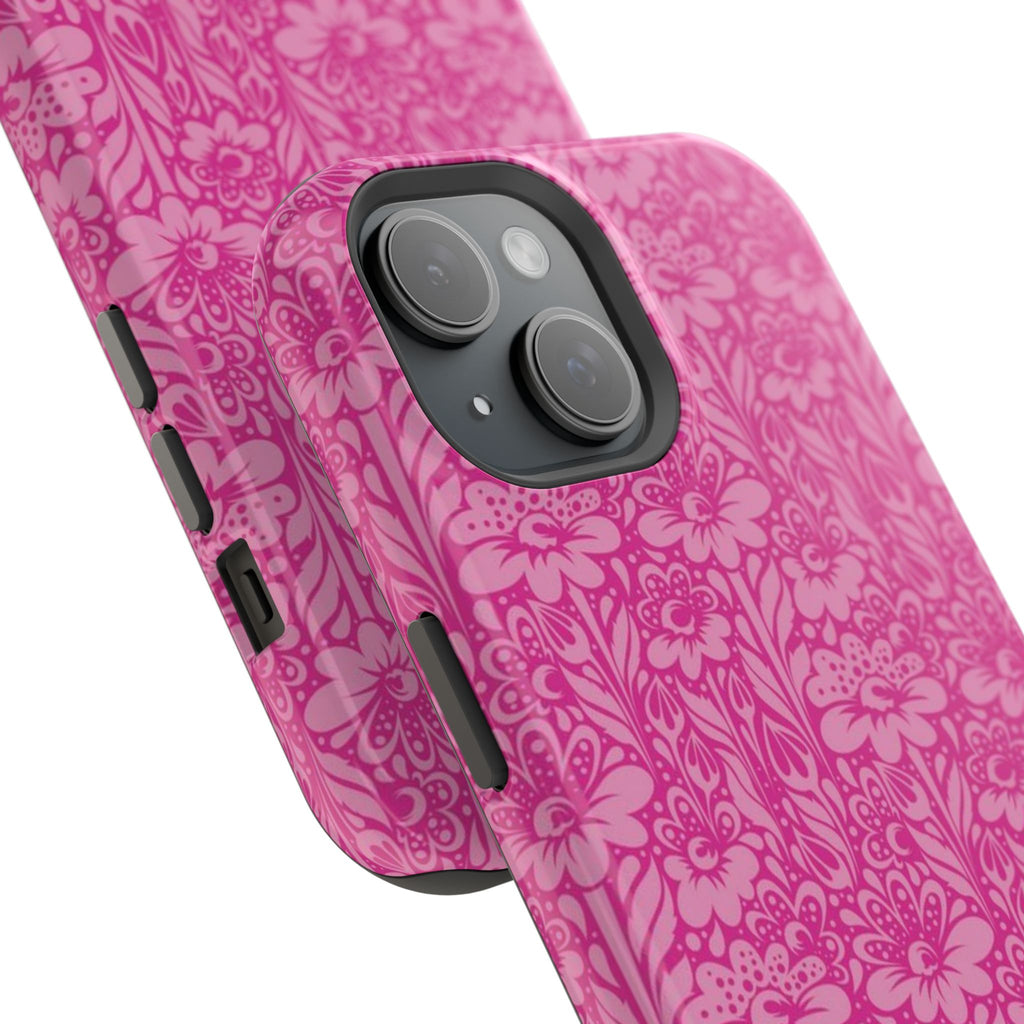 Pink Floral Phone Case- Magsafe